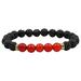 Apmemiss Wholesale Fashion Unisex Healing Therapies Bracelets Stone Beads Stretch Strand Bracelets