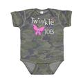 Inktastic Twinkle Toes Pretty Butterfly Girls Baby Bodysuit