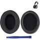 Adhiper Momentum 2.0 Replacement Memory Foam & Protein Leather Ear Cushion Pads Cover for Sony WH-XB700 Sennheiser HD1 Momentum1.0 Momentum 2.0 Over-Ear Headset(Black +Black Net)