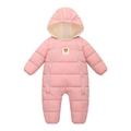 URMAGIC URMAGIC Baby Girl Boy Cartoon Winter Snowsuit Infant Fleece Down Hooded Jumpsuit Jacket