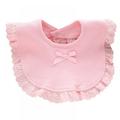 Snap Baby Bib Cotton Cloth Super Soft & Absorbent for Infants Newborns and Toddlers Lace Neck Bibs Drool for Boys Girls