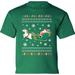 Santa with Unicorn Christmas Graphic Shirt - Merry Christmas Toddler Tees for Kids - Funny Xmas Outfit Toddler Boys Girls T-Shirt Xmas Gifts
