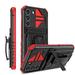 Dteck Shockproof Case For Samsung Galaxy S22 Hard TPU and Soft PC Hybrid Bumper Armor Detachable Metal Belt Clip with Built-In 360Â° Kickstand Fit Phone Cover.For Samsung Galaxy S22 Red