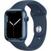 Pre-Owned Apple Watch Series 7 - 41mm - GPS Only - Blue Aluminum -with Blue Sports Band (Refurbished: Good)