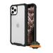 Apple iPhone 11 PRO MAX Phone Case Clear Transparent Rugged Protective Shockproof Hard Back PC Cover Thickened Corners Heavy Duty TPU Bumper Frame Defender Case BLACK Cover for iPhone 11 Pro Max 65