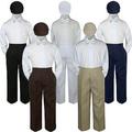 4pc White Bow Tie Party Suit Pants Set Formal Baby Boy Toddler Kid S-7