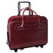 Willowbrook W Series Leather Detachable-Wheeled Ladies Case - Red