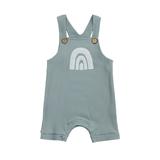 Baby Summer Rompers Universal Rainbow Print Ribbed Sleeveless Jumpsuits