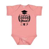 Inktastic Class of 2036 Grad with Diploma and Graduation Cap Boys or Girls Baby Bodysuit