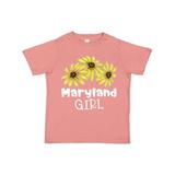 Inktastic Maryland Girl Black Eyed Susans Flowers Girls Toddler T-Shirt