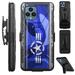 Compatible with T-Mobile REVVL 6 5G | REVVL 6X 5G; Hybrid Luxguard Holster Phone Case Cover (Air Force Star)