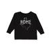 Inktastic Its Home- State of Texas Outline Distressed Text Boys or Girls Long Sleeve Toddler T-Shirt
