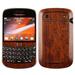 Skinomi Phone Skin Dark Wood Cover+Screen Protector for BlackBerry Bold 9900