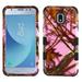 TUFF Hybrid Rugged Protection Case Cover and Atom Cloth for Samsung Galaxy J3 Eclipse 2 J337V (2018) - Pink Camo