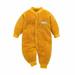 Newborn Baby Fleece Jumpsuits Infant Snowsuit Plush Romper Warm Coat Winter Thick Bodysuit Jumpsuit Onesie Outerwear