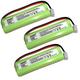 HQRP 3-Pack Battery for VTech BT-18443 BT18443 LS6225 LS6225-2 LS6225-3 LS6225-4 LS6225-5 LS6226 LS6226-2 LS6117 LS6117-12 LS6117-15 LS6117-19 Cordless Phone