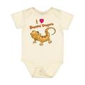 Inktastic I Love Bearded Dragons Boys or Girls Baby Bodysuit