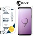 4x Freedomtech Samsung Galaxy S9 Plus Screen Protector Glass Film Full Cover 3D Curved Case Friendly Screen Protector Tempered Glass for Samsung Galaxy S9 Plus Clear