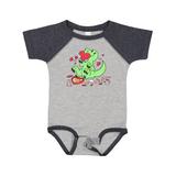 Inktastic Raptor Destroying Heart Chocolate Box Boys or Girls Baby Bodysuit