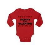Awkward Styles Mommy Is My Valentine Long Sleeve Bodysuit for Baby Valentine s Day One Piece Valentine s Day Gifts for Baby Boy Valentine s Day Baby Romper Cute Gifts for Boys Mom Baby Boy Bodysuit