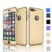 iPhone 8 Case Apple iPhone 8 (4.7 inch) Case Njjex Hard Plastic Case 360 Full Body Shockproof Protection With Tempered Glass Screen Protector Case For Apple iPhone 8 (2017) -Champagne Gold