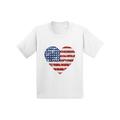 Awkward Styles American Flag Heart Infany Shirt USA Heart Shirts for Baby America Tshirt for Baby Boy 4th of July Shirt for Baby Girl Kids Patriotic Tshirt Cute Independence Day Gifts USA Baby Gifts