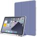 Mazepoly Case iPad Air 4 2020 10.9 inch 4th Generation Case Auto Sleep/Wake Fashion Smart Case with Pencil Holder Purple