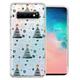 MUNDAZE For Samsung Galaxy S10 Holiday Christmas Trees Design Double Layer Phone Case Cover