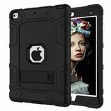 iPad 5th Gen Case iPad 6th Gen Case Dteck Shockproof Stand Kids Case Protective Cover For Apple iPad 5th 2017/6th 2018 Black