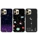 for iPhone XS Case Space Universe Black Phone Case for iPhone XS Case - Purple