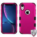 Mybat Tuff Titanium Hybrid case for iPhone XR (6.1 ) Hot Pink Black