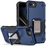 iPhone SE (2022) Case Dteck Shockproof Rubber iPhone 7/iPhone 8/iPhone SE 2020 Case Hybrid Armor Ring Holder Kickstand Heavy Duty Cover For iPhone 7/8/SE 2020/SE 2022 Blue