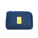 Linyer Mobile Phone Charging Data Cable Storage Bags Outdoor Camping Shockproof Organizer Zipper Closure Pouches Cellphone Dark Blue L