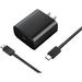 SGNICS Super Fast Charger USB-C 45W USB-C Super Fast Charging Wall Charger Set For SONY Xperia 1 III - Super Fast Wall Charger with USB C Charging Cable - Black