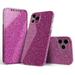 Design Skinz Sparkling Pink Ultra Metallic Glitter Full Body Skin Decal Wrap Kit Compatible with Apple iPhone 8 (Screen Trim & Back Skin)