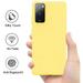 Case for Samsung Galaxy A12 5G Hybrid Silicone Cover Liquid Jelly Gel Rubber TPU Soft Flexible Slim Protective Skin Cover for Galaxy A12 5G by Xcell - Yellow