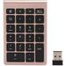 Wireless Number Pads Numeric Keypad Numpad 22 Keys Portable 2.4 GHz Financial Accounting Number Keyboard Extensions 10 Key for Laptop PC Desktop Surface Pro Notebook(Rose Gold)