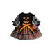 Calsunbaby Kids Baby Girlâ€™s Long Sleeve Party Dress Halloween Printed Bat Stitching Mesh Yarn A-line Dress Black 2-3 Years