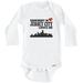 Somebody In Jersey City Loves Me One Piece Baby Bodysuit (Long Sleeve) 6-9 Months White