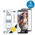 5x Samsung Galaxy S9 Plus Screen Protector Glass Film Full Cover 3D Curved Case Friendly Screen Protector Tempered Glass for Samsung Galaxy S9 Plus Black