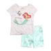 Disney Princess Girls Ariel Best Friends Bike Shorts Set (Toddler Girls & Little Girls)