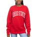 Women's ZooZatz Scarlet Ohio State Buckeyes Fleece Sport Crew Sweatshirt