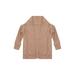 Canrulo Toddler Baby Girls Open Front Sweater Cardigan Knit Cotton Casual Loose Fall Tops Outerwear Khaki 2-3 Years