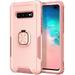 Samsung Galaxy S10+/S10 Plus Case Dteck Hybrid Rugged Shockproof Case with Ring Holder Kickstand Compatible with Magnet Car Mount Support Wireless Charging For Samsung Galaxy S10 Plus Rosegold