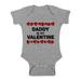 Awkward Styles Daddy Is My Valentine Baby Bodysuit Short Sleeve Baby Girl Top One Piece Valentine s Day Gifts for Baby Girl Valentine s Day Baby Romper Cute Gifts for Girls Dad Baby Girl Bodysuit