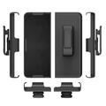 Mantto for Sansung Galaxy Z Fold 3 5G Belt Clip Case 360 degree Rotating Clamp Flip Shockproof Protection Slim Bracket Holder Hard PC Phone Case with Holster Combo for Samsung Galaxy Z Fold 3 Black