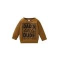 0-18M Baby Boys Girls Clothes Autumn Winter Letter Printed Kids Top Cotton Casual Sweatshirt