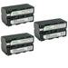 Kastar 3-Pack NP-F770 Battery 7.4V 5800mAh Replacement for Sony NP-F330 NP-F550 NP-F570 NP-F730 NP-F750 NP-F770 NP-F780Exp NP-F930 NP-F950 NP-F960 NP-F970 NP-F970Pro NP-F980 NP-F990 Battery