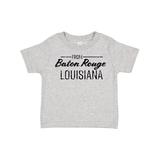 Inktastic From Baton Rouge Louisiana in Black Distressed Text Boys or Girls Toddler T-Shirt