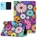 Allytech Flip Case for Amazon Fire HD 8 10th Gen & Fire HD 8 Plus 2020 Painted Cute Pattern Smart Cover for Girls with Auto Sleep Wake Shockproof Kickstand Case for Amazon Fire HD 8 2020 Daisys